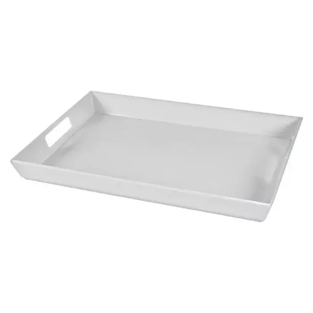 13.5" x 19" Melamine Serving Tray White
