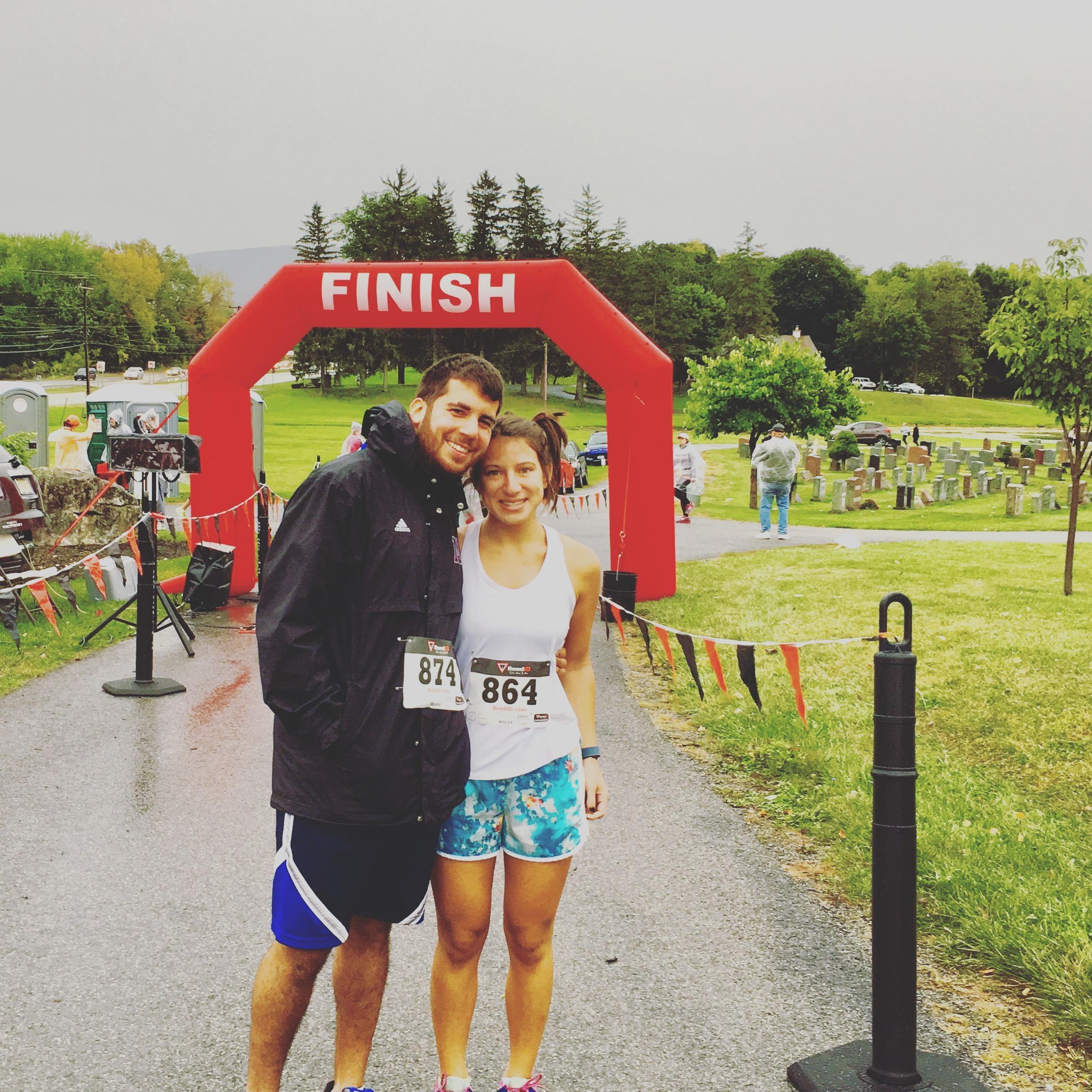 Our first ever 10k which was also the same weekend we first said I love you and then took our first ever trip together to Hudson, NY!