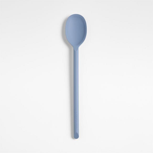Crate & Barrel Slate Blue Silicone Spoon