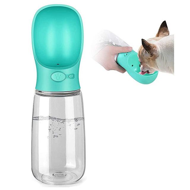 Oguggi Dog Water Bottle Dispenser Dog Water Bowl Dispenser Portable Pet Water Bottle for Travel, BPA Free Water Bottle for Dogs,cat, Rabbit,Puppy and Other Animals(12-18 Oz)