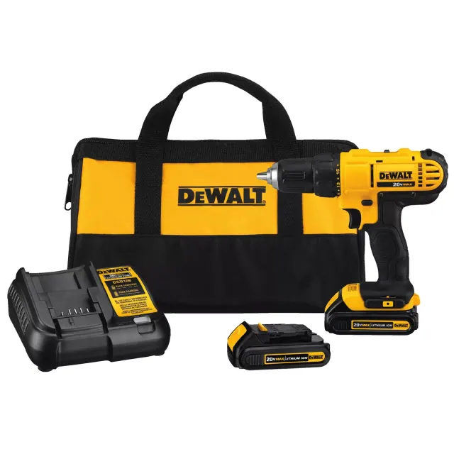 Dewalt 20V Max Lithium Ion Compact Drill/Driver Kit