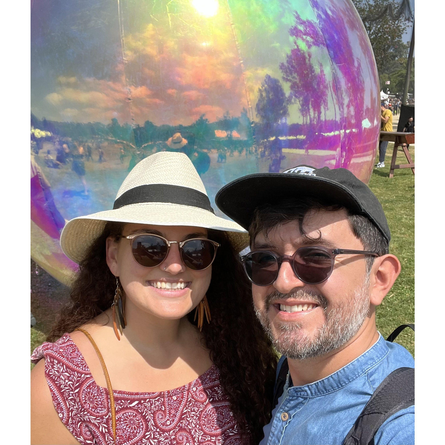 At a music festival in LA to see Shannon's all-time favorite band, Death Cab for Cutie (2024)