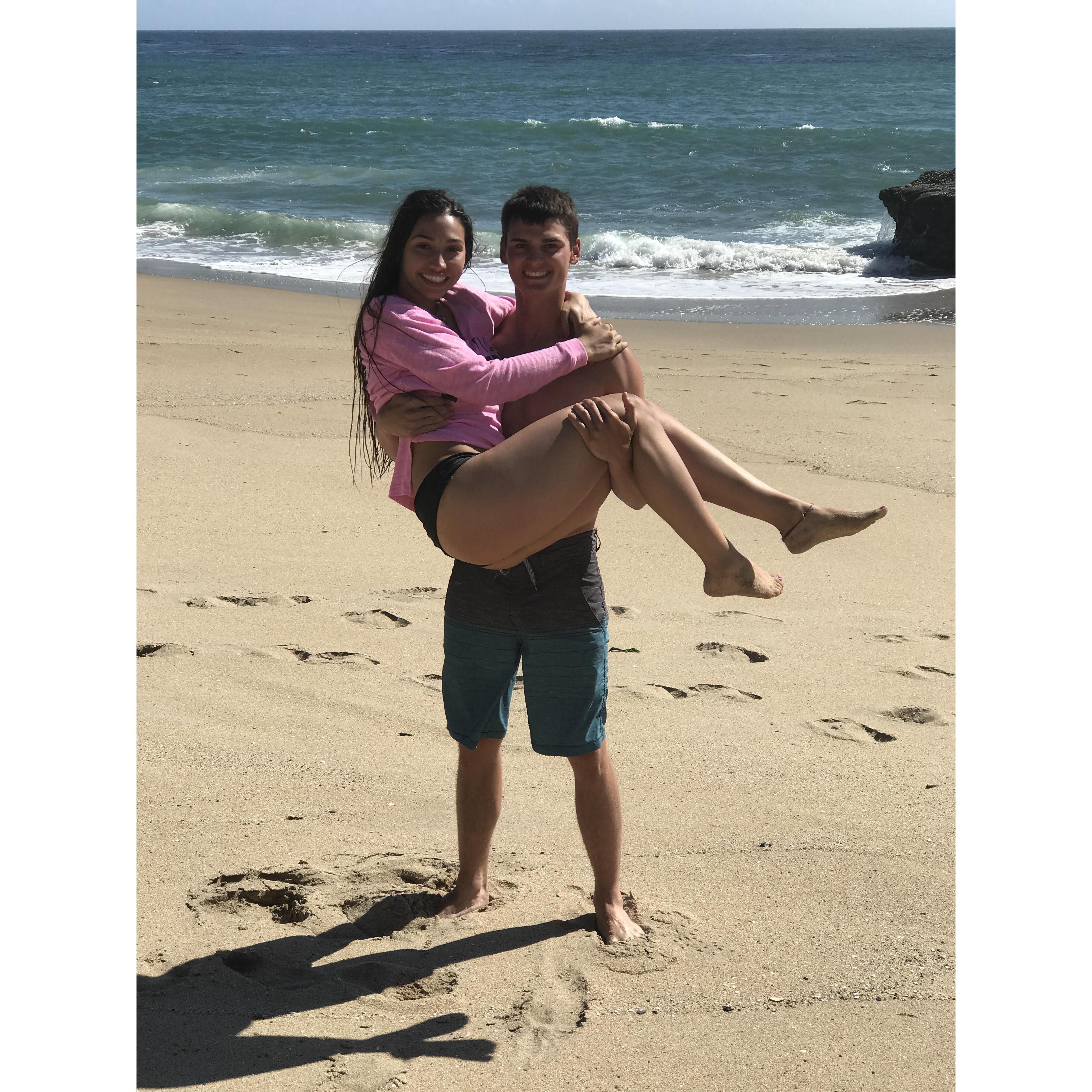 Our first beach date