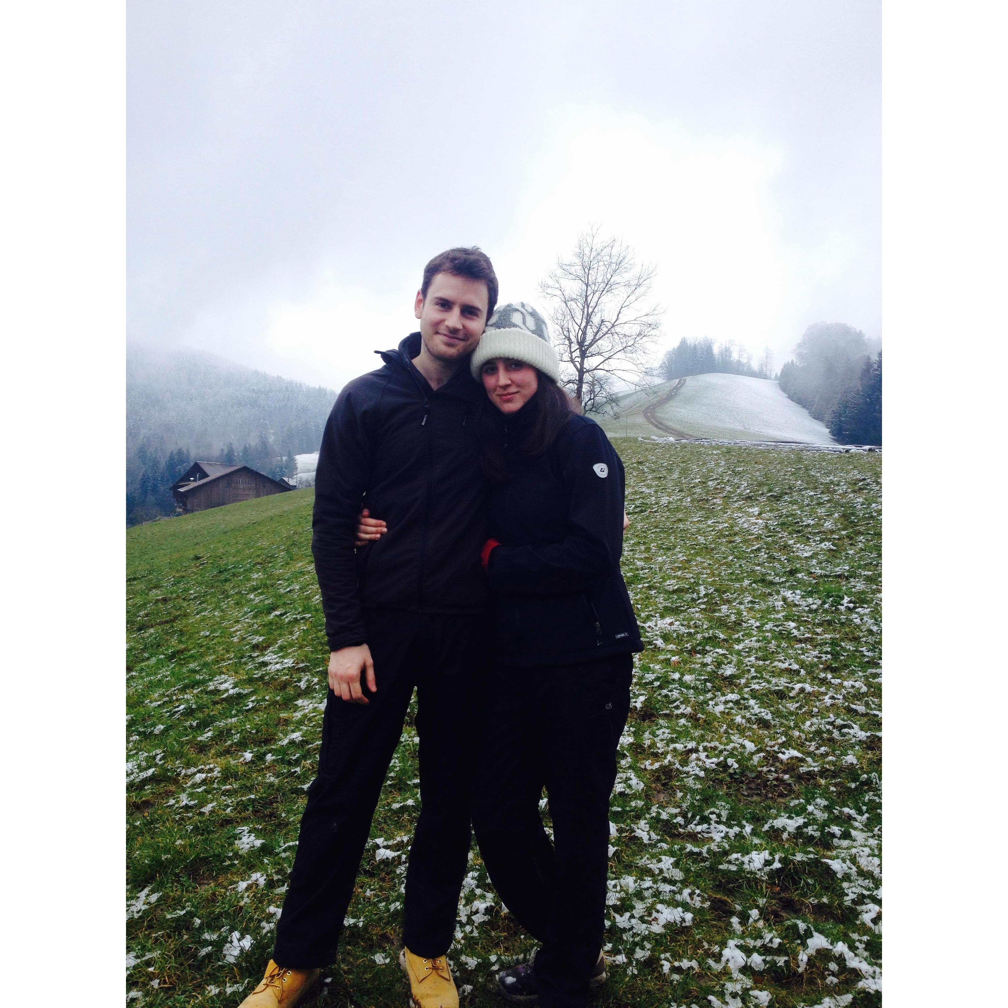 Walking in the Swiss alps, 2015