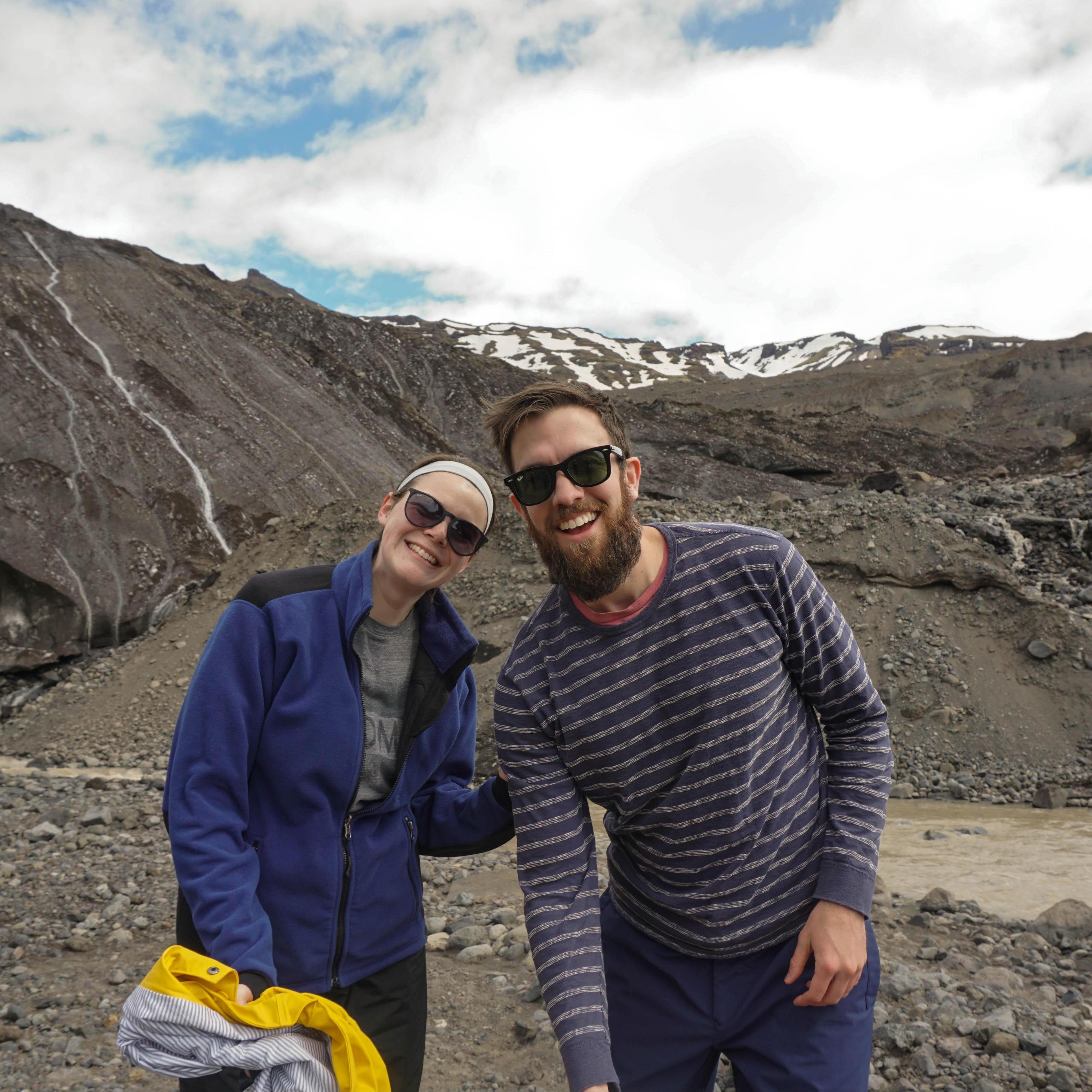 Cheesin on a glacier