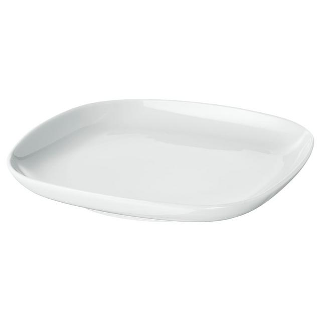 VÄRDERA Side plate, white, 7x7