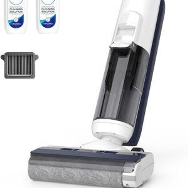 Tineco iFLOOR 5 Breeze Complete Wet Dry Vacuum Cordless Floor Washer, One-Step Cleaning for Hard Floors, Edge Clean, Auto Self-Cleaning, Lightweight & Cordless Design