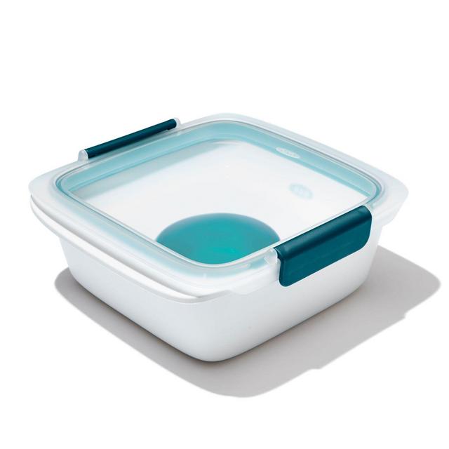 OXO Good Grips® Prep & Go 6.3-Cup Leak-Proof Salad Container in White/Teal