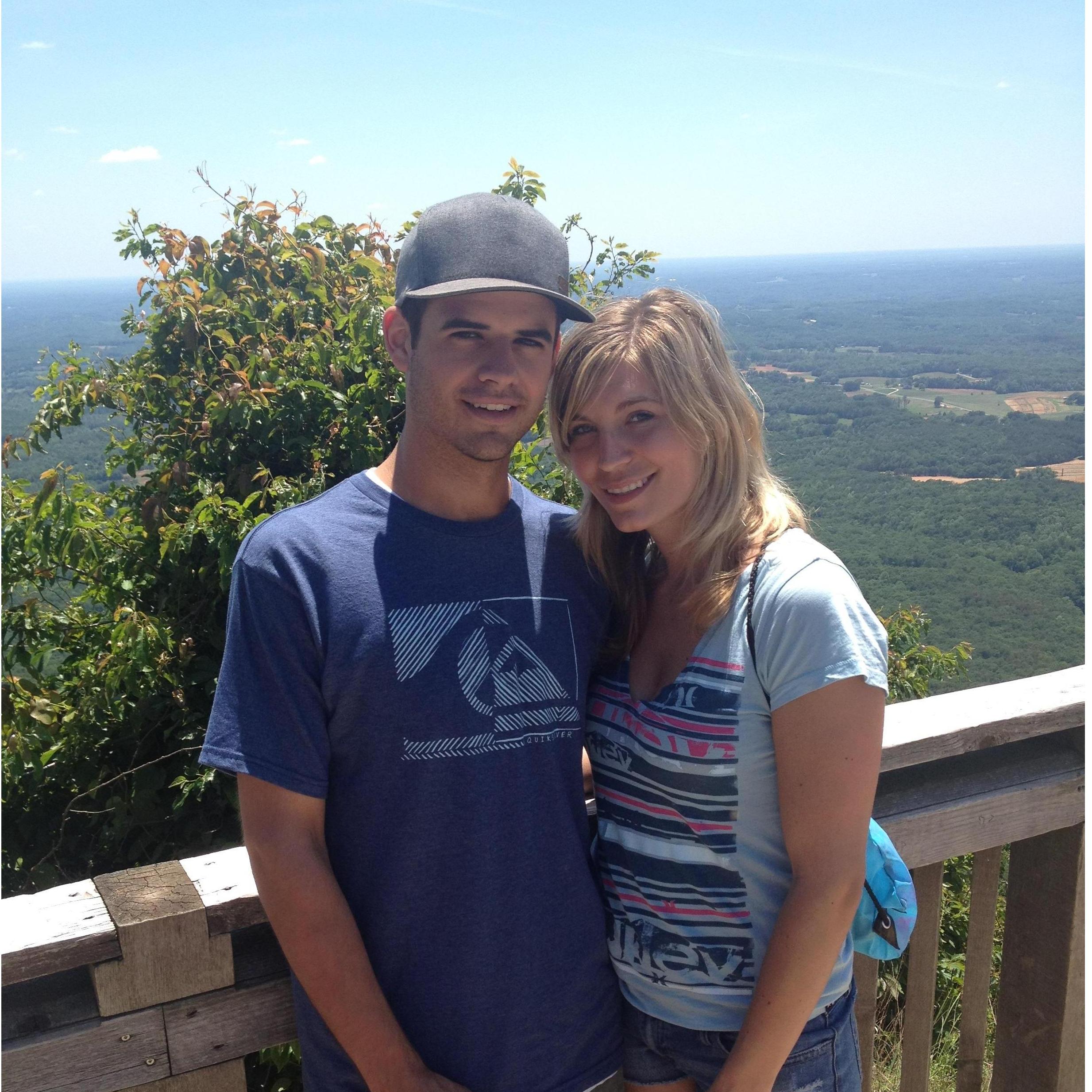 May 2012 at Pilot Mountain for Kerry’s mom’s Birthday picnic. (Aka the first time meeting Kerry’s mom and stepfather.)