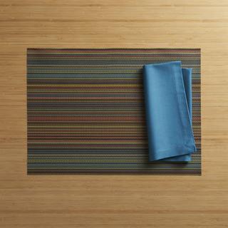 Chroma Stripe Vinyl Placemat, Set of 4