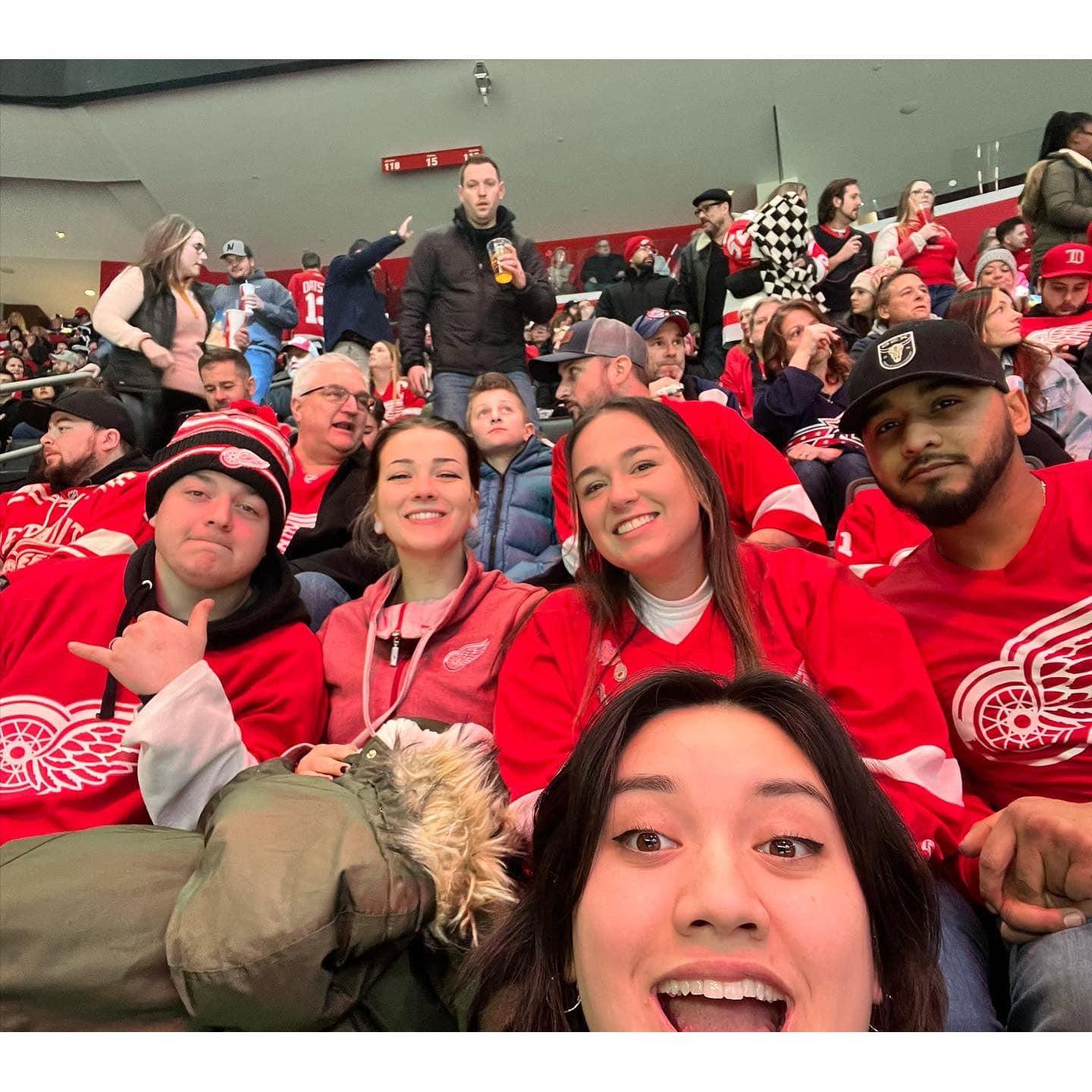 Red Wings with friends