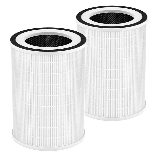 2 Pack True HEPA KILO Filter, 360° 3-Stage Filtration, Compatible with Afloia KILO/KILOPLUS/KILOPRO/MIRO/MIRO PRO Air purifier, and MORENTO MR-Kilo Air Purifier