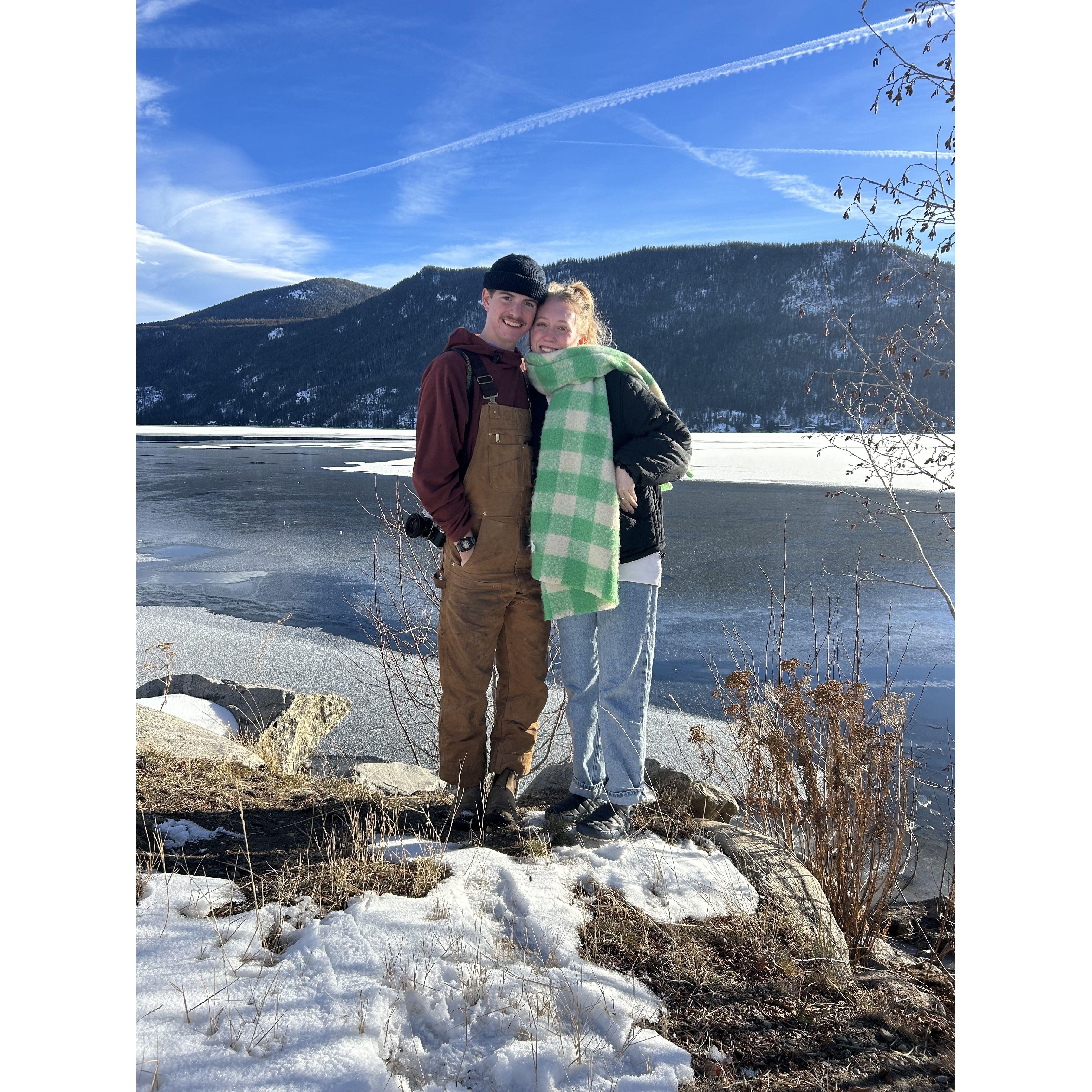 the spot we got engaged but taken a year beforehand