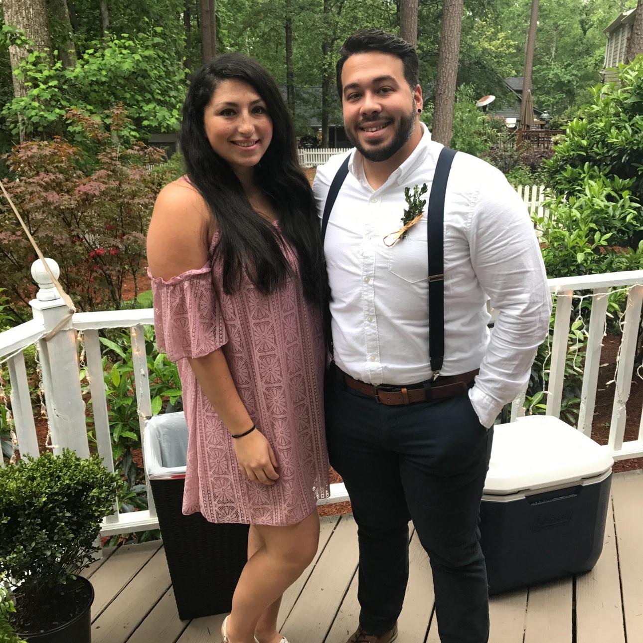 At Caroline's Dad Vince and Roland's Wedding May 2017
