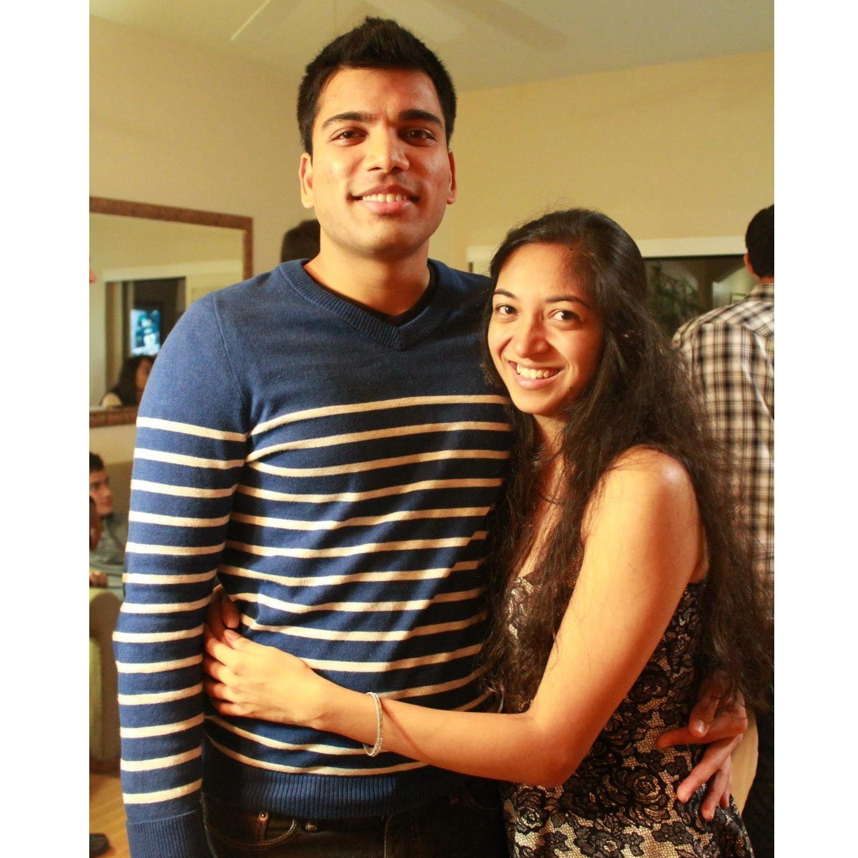 The first picture the couple ever took together!