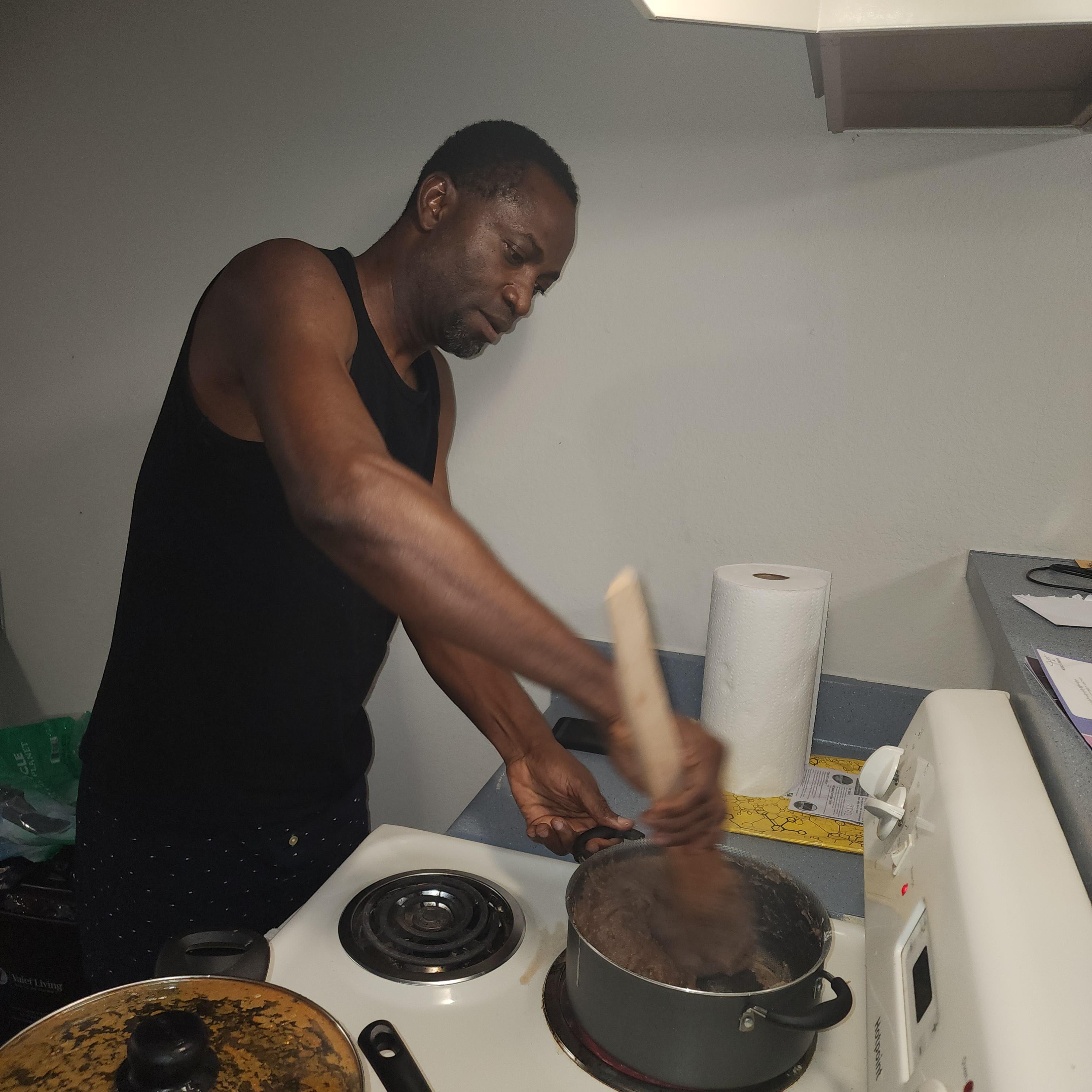 He cooks well!