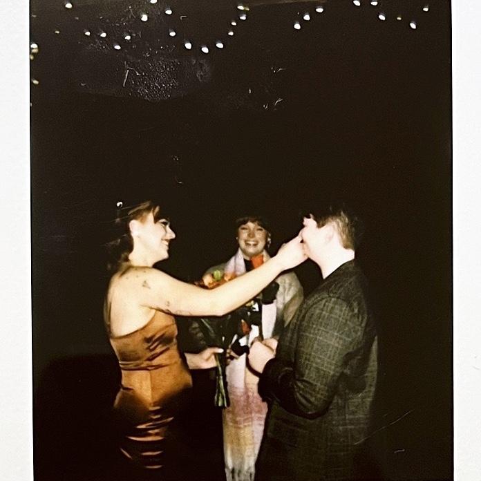 polaroids from our wedding ceremony