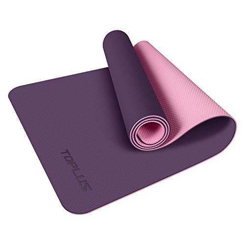 TOPLUS Yoga Mat, Non-Slip Texture Pro Yoga Mat Eco Friendly Exercise & Workout Mat with Carrying Strap - for Yoga, Pilates and Floor Exercises