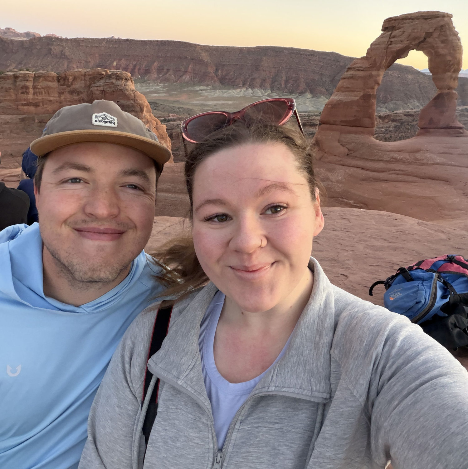 Hiked Delicate Arch together this past March- 6 AM hikes are not for the weak!