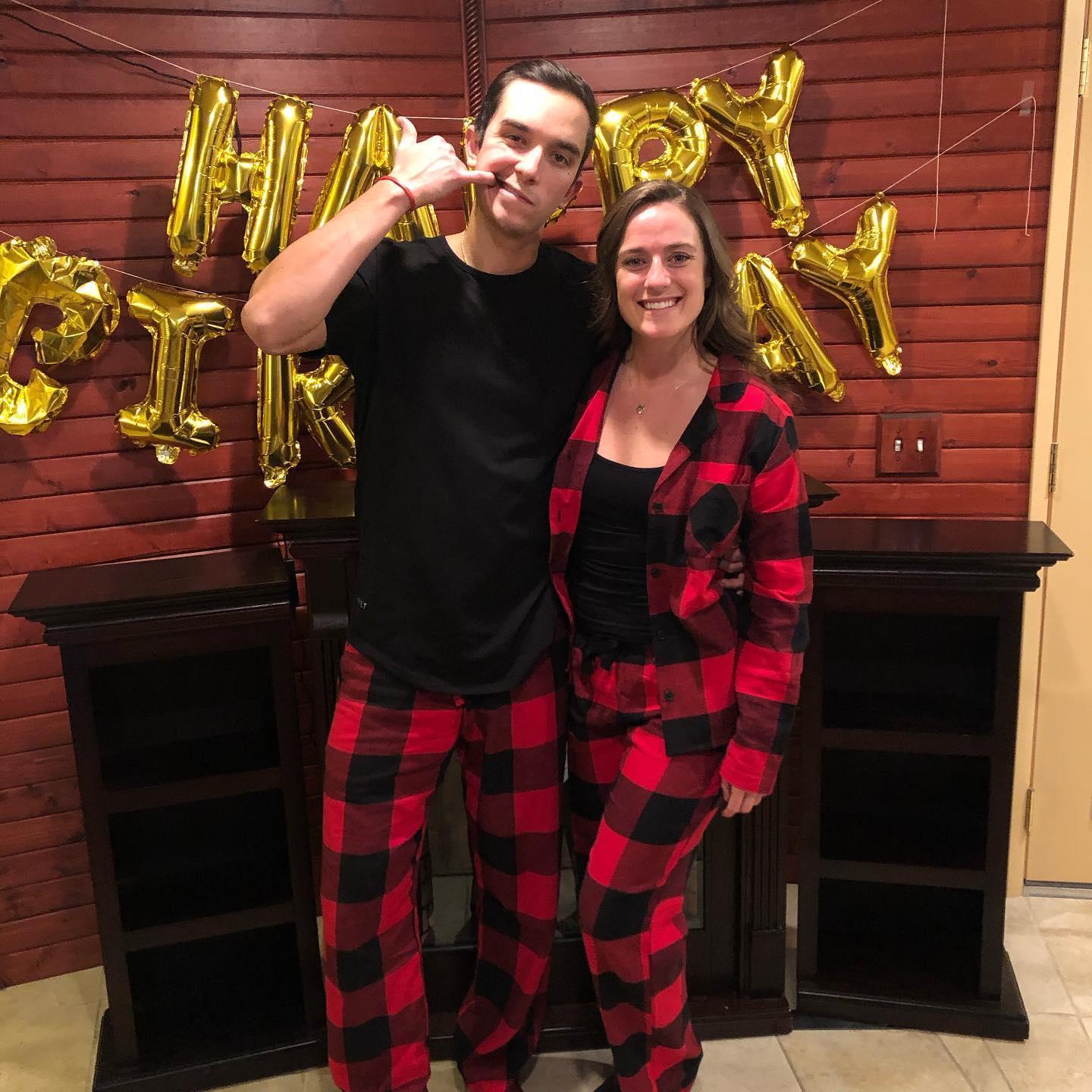 Celebrating a friend's birthday the best way...in matching pajamas