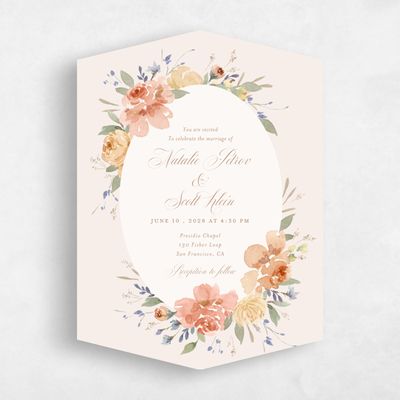 Pink Diamond Wedding Invitation - Reagan Classic