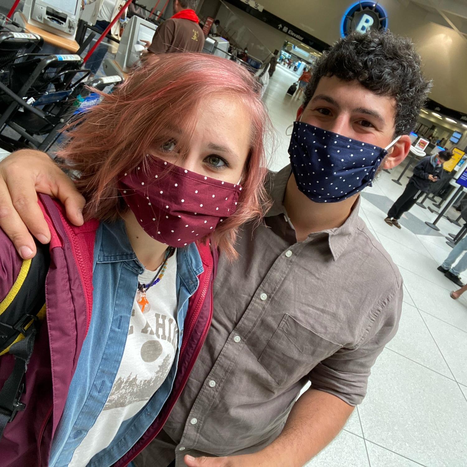 First airport and airplane ride. 2021