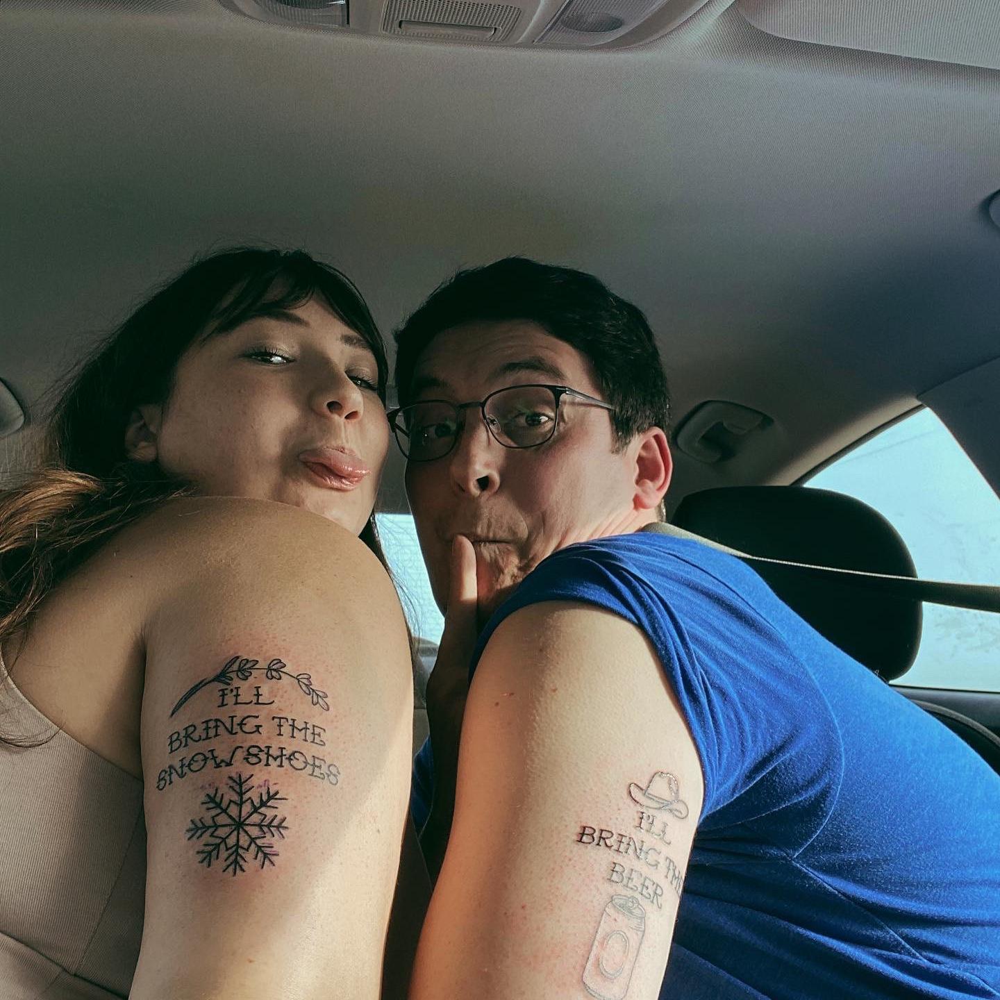 Out first tattoo together! To celebrate our 2 year anniversary.