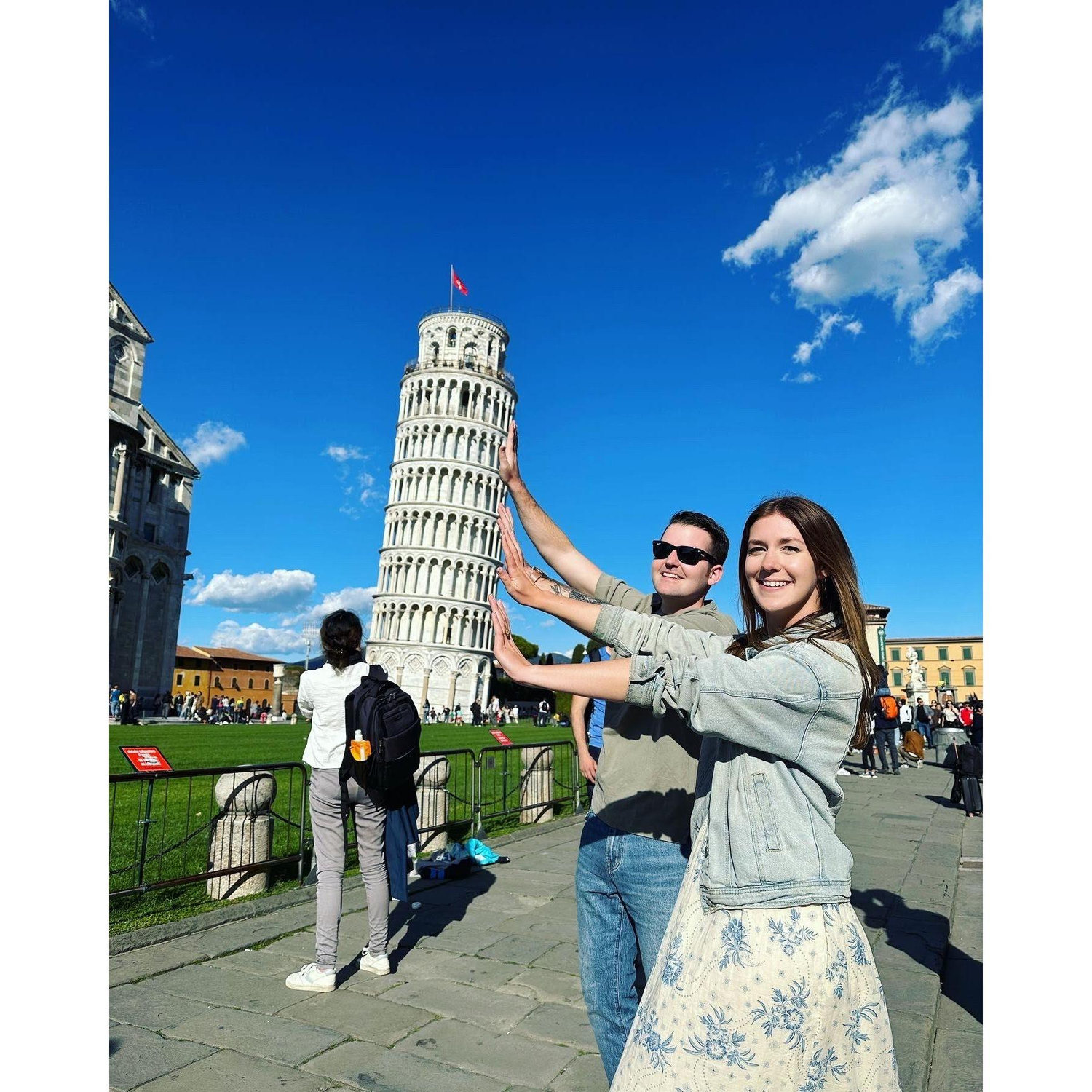 Classic Pisa pic! Shoutout to Patrick's coworkers for capturing this magic