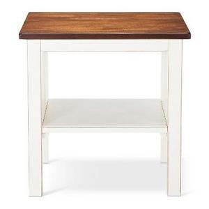 Davern Cottage End Table - Off-White