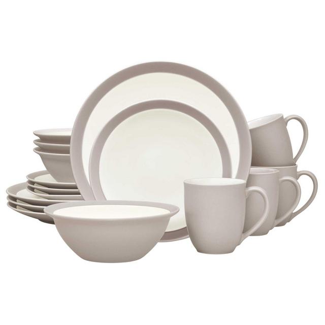 Noritake® Colorwave Curve 16-Piece Dinnerware Set in Sand