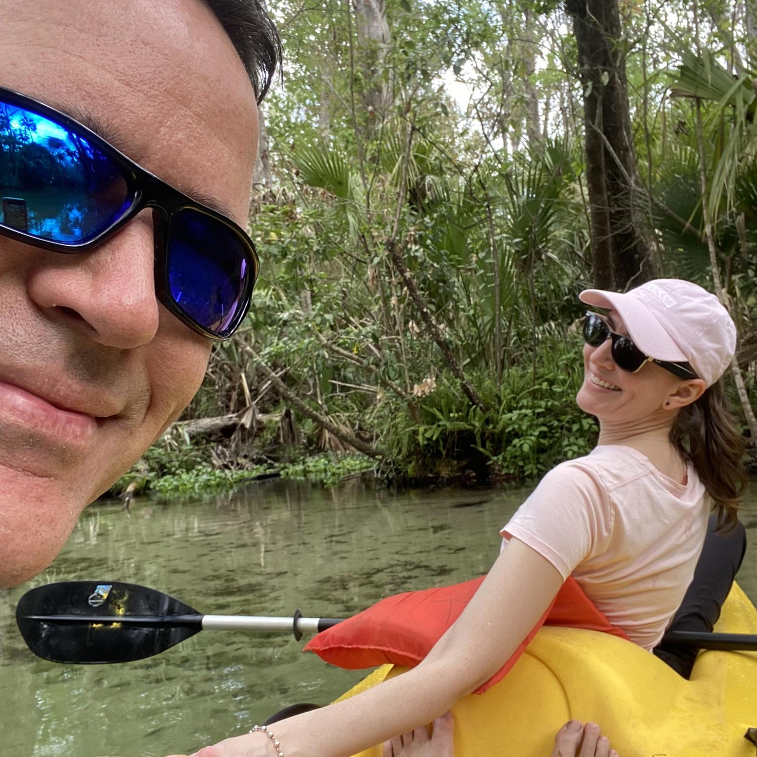 First time kayaking with gators!