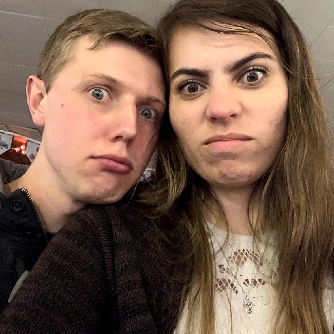 Waiting for the group to arrive at bowling