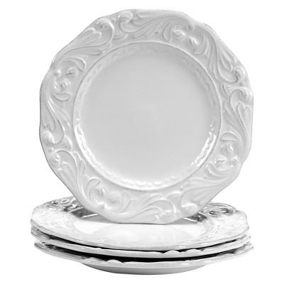 Certified International Firenze Ivory Dessert Plates - 9.5&#34;x9.5&#34; Set of 4