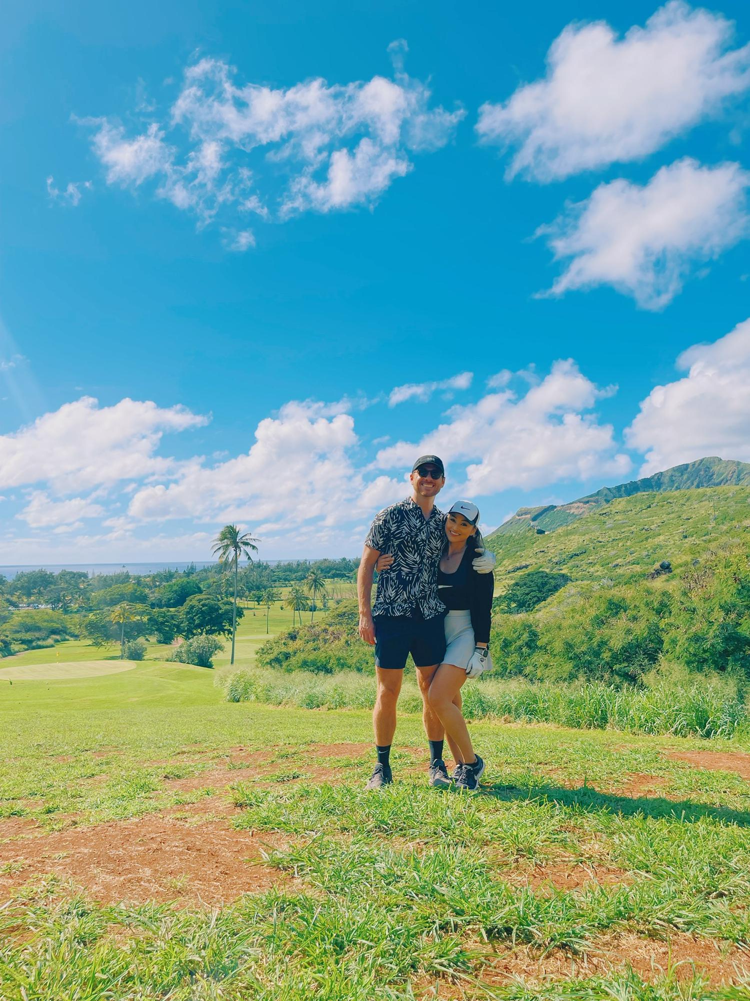 Phil & Rachele got into golfing over the pandemic. They’re slowing improving with the help of Rachele’s dad who digitally coaches them. Her 10 year old niece, Riley, can probably beat them though.