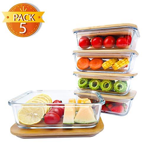 MR.SIGA 4 Pack Airtight Food Storage Container Set, with One-handed Le