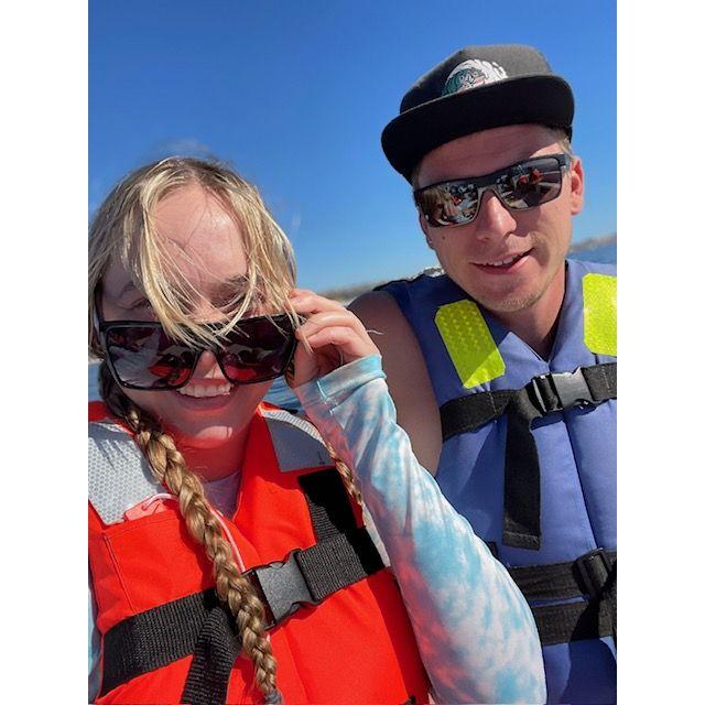 Moments before parasailing over the Sea of Cortez!