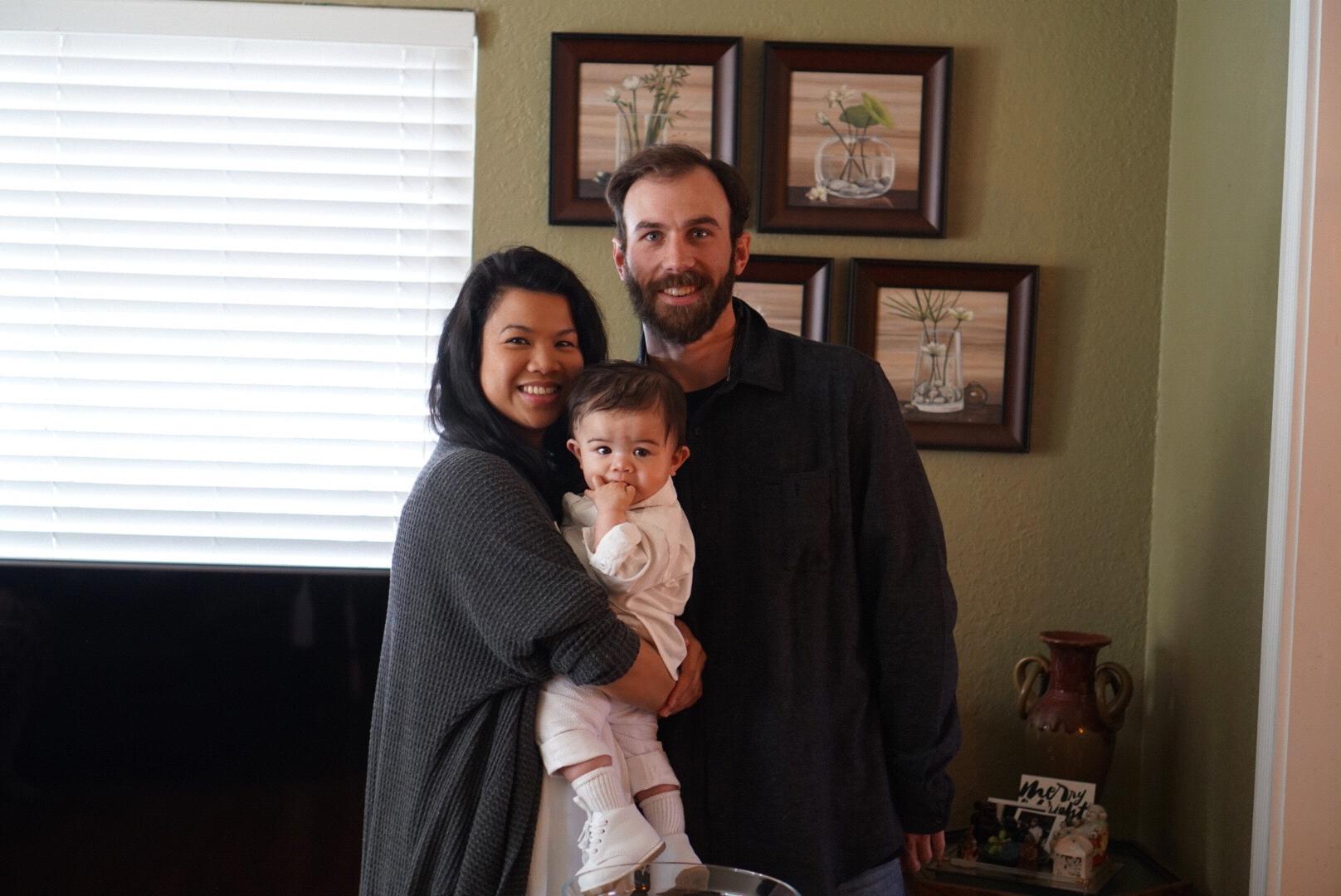 Ezra’s under the table baptism