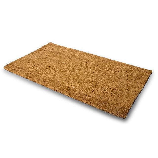MPLUS Pure Coco Coir Doormat with Heavy-Duty PVC Backing - Natural - Size: 18-Inches x 30-Inches - Pile Height: 0.6-Inches - Perfect Color/Sizing for Outdoor/Indoor uses.