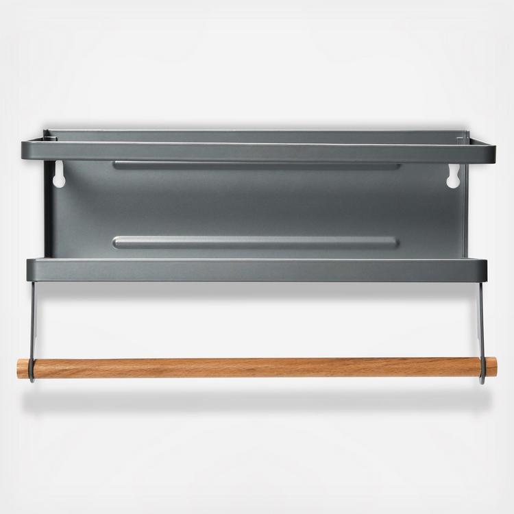 Household Essentials, Metal Magnetic Spice Rack with Paper Towel