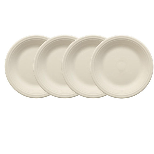 Linen Set of 4 Classic Rim 10 1/2 Inch Dinner Plate
