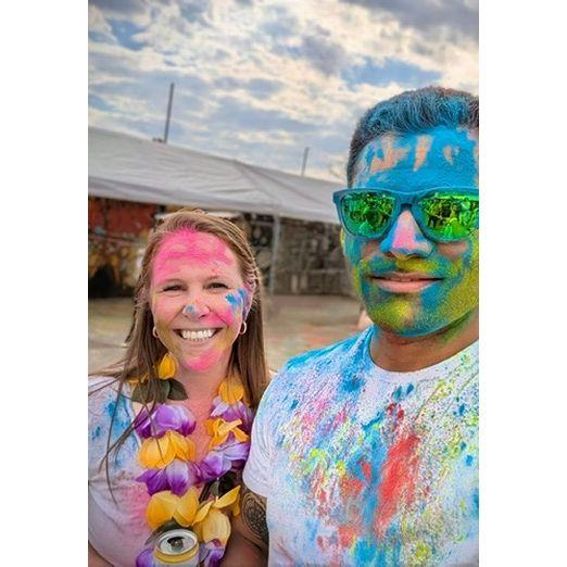 Kelsey's first Holi celebration!