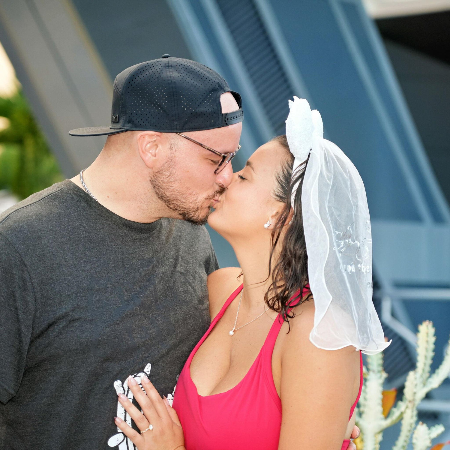 The day after we got engaged - got to spend the day in Magic Kingdom celebrating!