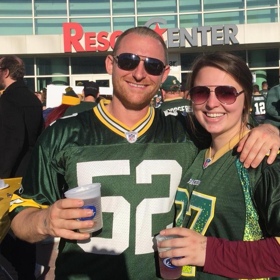 Our first Packer Game together at Lambeau | 2016
