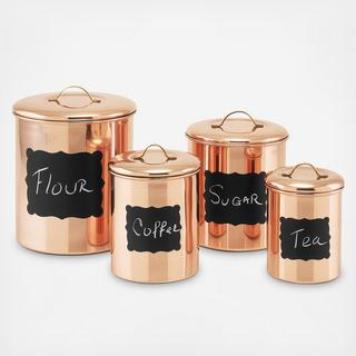 4-Piece Chalkboard Canister Set