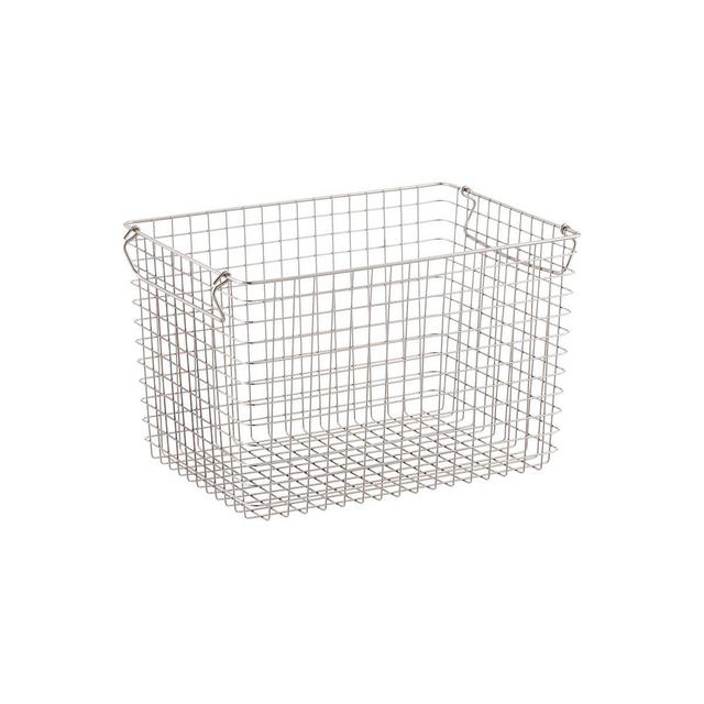 Stackable Wire Storage Baskets with Handles