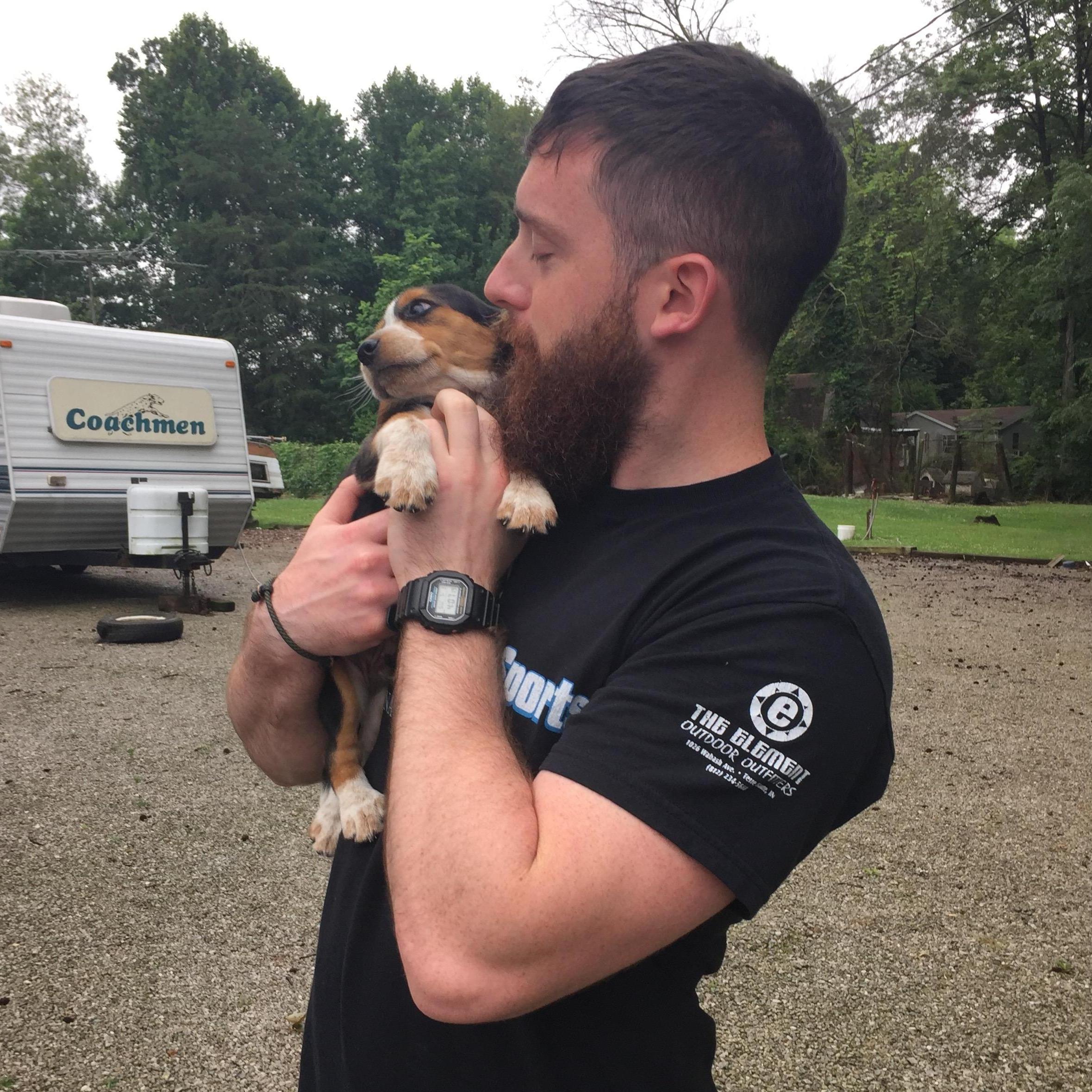 July 2016 - We got our baby boy Astro just a few minutes from Harley's parents house