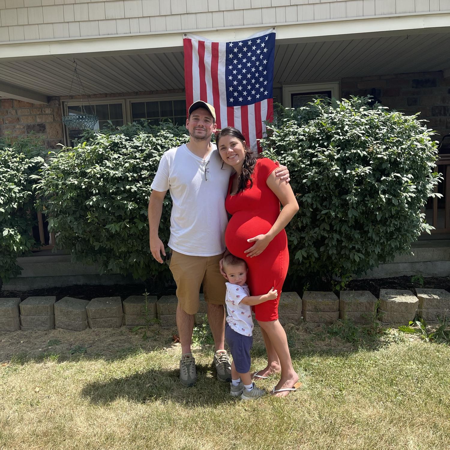 One of our last pictures as a family of three