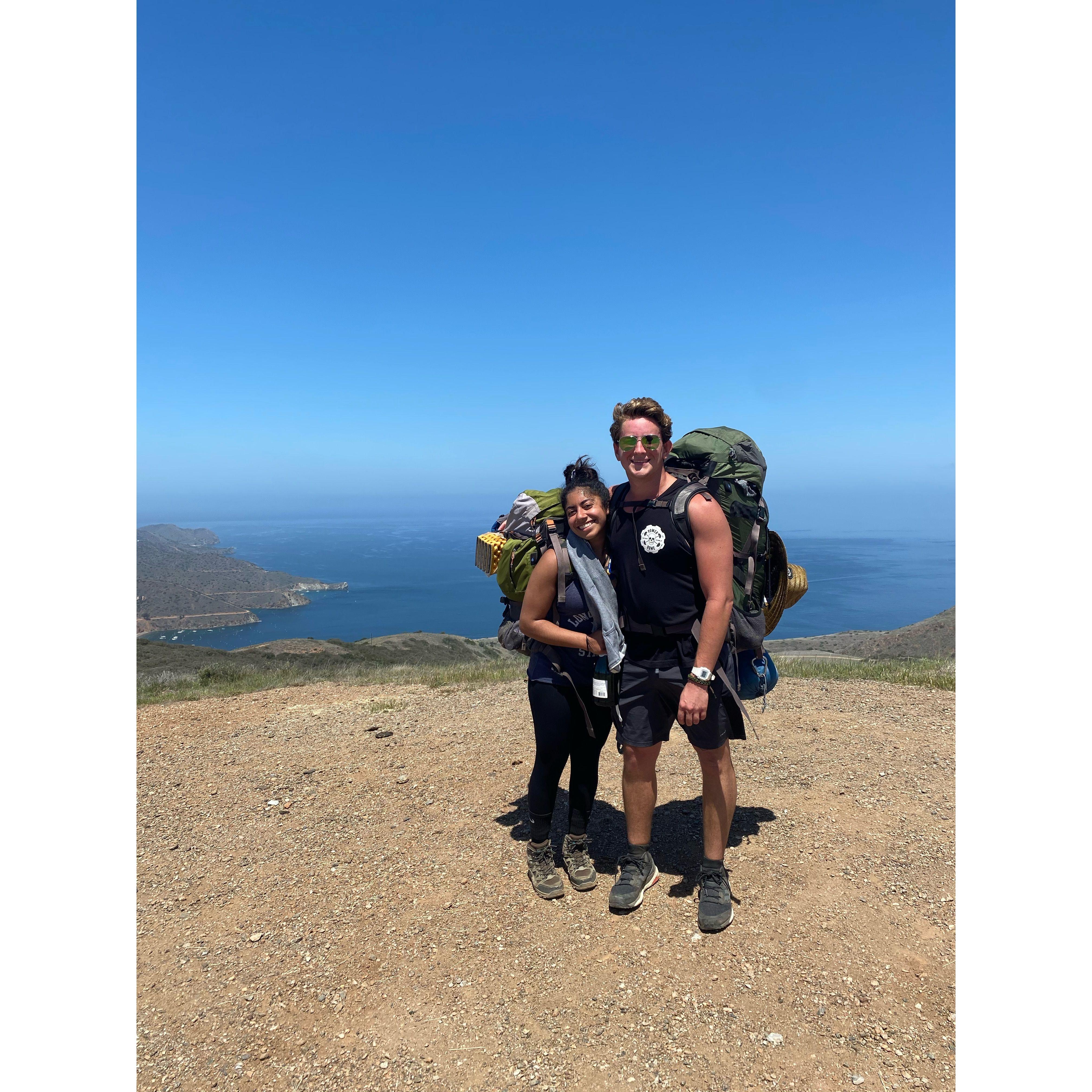 Backpacking across Catalina for Patrick's 27th birthday.