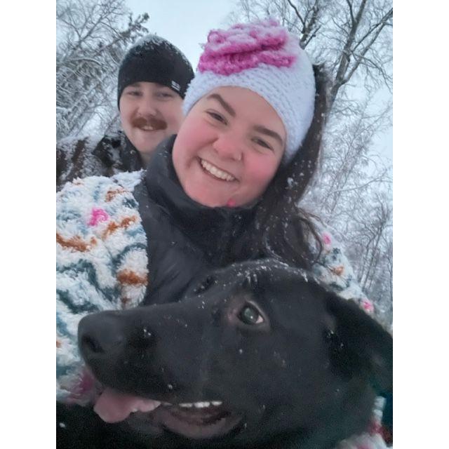 Enjoying the snow with our first baby <3