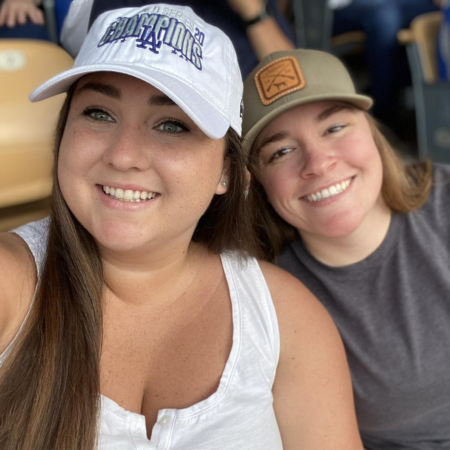 Sam caved to the fact she’s now a Dodgers fan